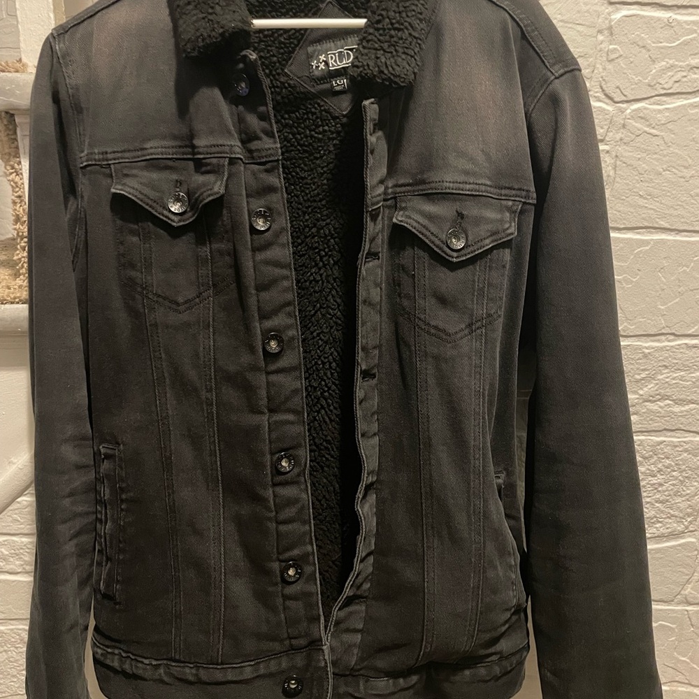 RDI Black Denim Jacket for Men